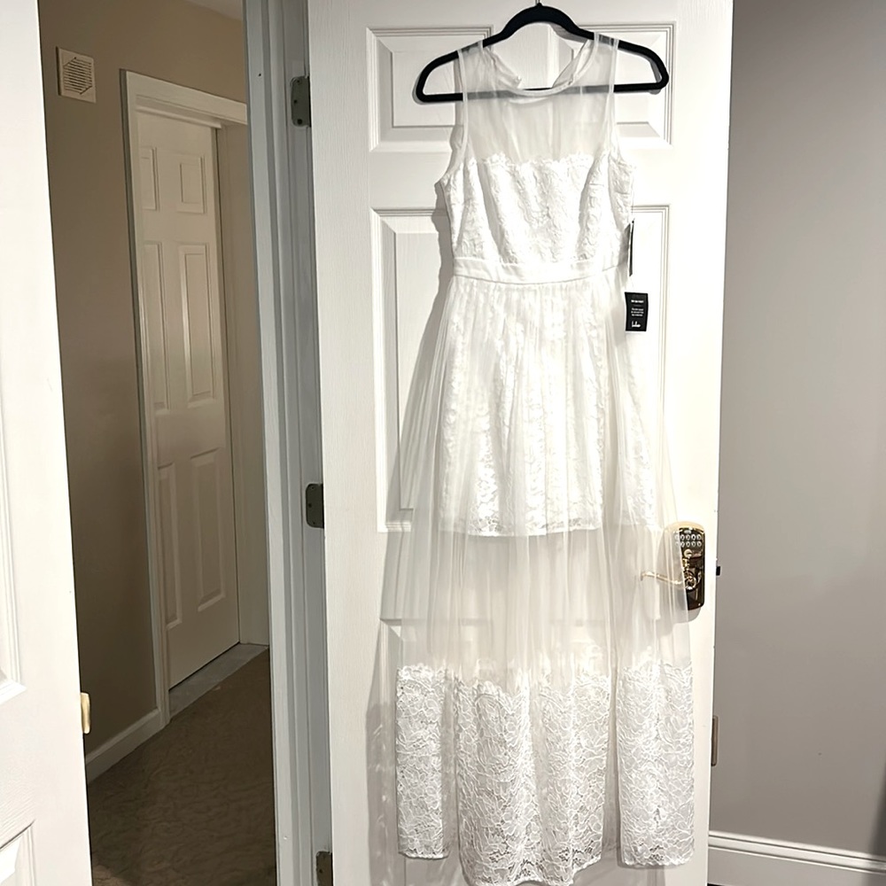Size medium long white Lulu dress